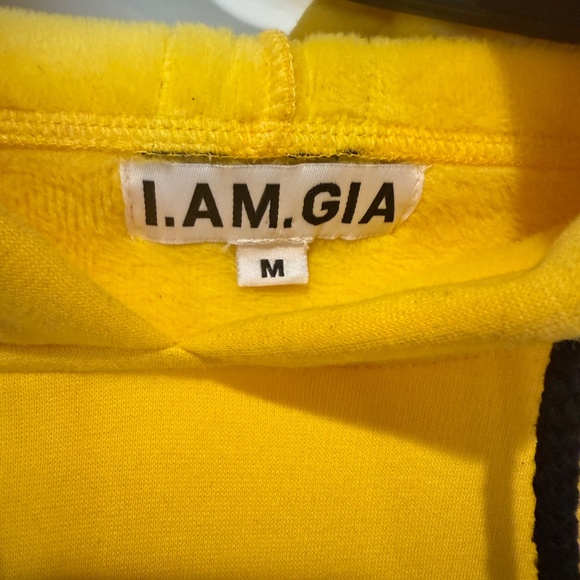 I.AM.GIA yellow cropped hoodie - Picture 4 of 4
